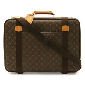 Louis Vuitton Monogram Satellite Suitcase Shoulder Bag Canvas Black Brown